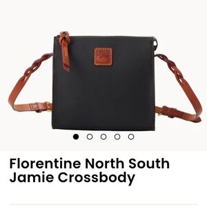 Dooney & Bourke Black with Tan Trim Crossbody